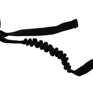 A black cord is curled up and has a loop around it.